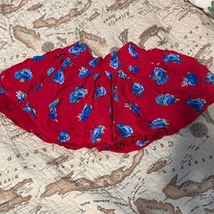 Abercrombie Kids Red Floral Skirt